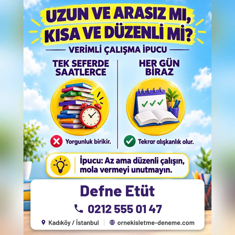 Kurs merkezi afişi: başvuru için gereken belgeler listesi